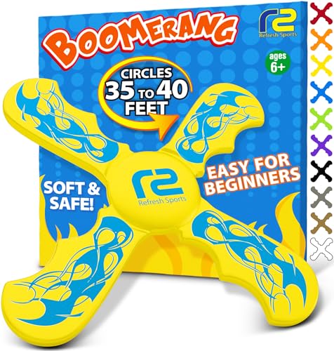 Kids Beach Toys & Beach Games - Ultimate Beach Boomerangs for Beaches - Fun Easter Basket Stuffers for Boys & Girls - Playdates Sand Toys Soft Colorful Designs & Tons Of Fun Toy Easter Gifts For Kids