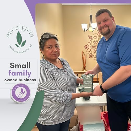 Lavanader Shower Steamers – 10 Pack Aromatherapy Tablets for Relaxation, Stress Relief, Handmade Natural Essential Oils, Spa Shower Tablets, Perfect Birthday Gifts for Women (Lavender)