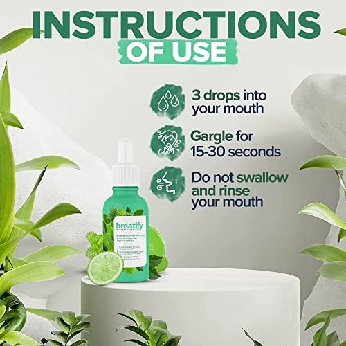 Bad Breath Treatment – Dry and Bad Mouth Smell Removing Drops – Easy to Carry and Handy Fresh Breath Oil serum, 20 mL, 0.68 Oz (Pack of 1, 0.68 Oz)
