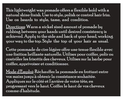 Brickell Men's Products Flexible Hold Wax Pomade for Men, Natural and Organic Irritation Free Natural Shine Hair Styling Product, 2 Ounce, Scented