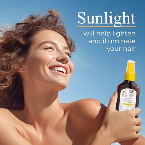 Camomila Intea Natural Blonde Highlights Hair Lightener - Spray with Chamomile Extract - 3.4 Oz