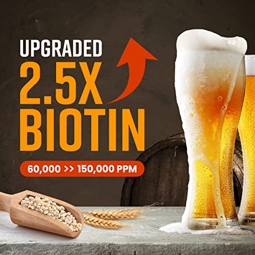 CRAZY SKIN German Beers Shampoo - 20.30 fl oz(300ml) X 2set, BIOTIN for hair loss, Rich with Beer Yeast for Regrowth and Thickening, Sulfate/Chemical free, Suitable for all hair types