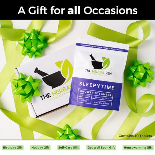 Lavender Shower Steamers Aromatherapy with Essential Oils, Made in the USA Shower Bombs, Shower Bomb Aromatherapy, Relaxing Gifts for Women, Spa Day Gifts, Birthday Gifts for Women and Men