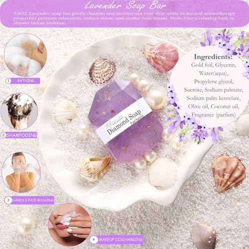 Lavender Get Well Soon Gift Baskets for Women 13pcs Self Care Package for Sick Friend Mom Sister, Get Well Gifts for Women after Surgery Speedy Recovery Feel Better Thinking of You Gift w/Dried flower