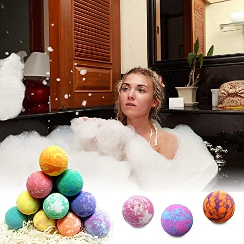 Bulk Bath Bombs 30 Pc Gift Set by Purelis. Ultra Luxury Bath Balls Individually Wrapped for Men & Women! Paraben & Sulfate Free Organic Spa Fizzies Infused with Essential Oils.
