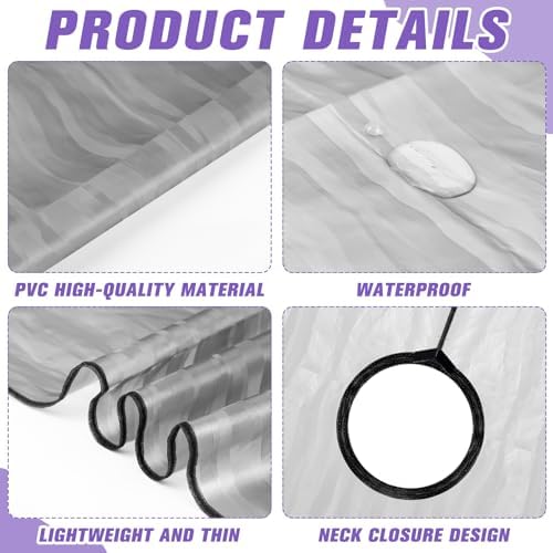 Cuffbow 2 Pcs Waterproof Post Surgery Shower Capes Post Mastectomy Must Haves Garment for Mastectomy Chest Shoulder Surgery Recovery Shower Protection