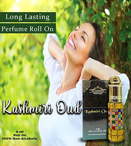 KASHMIRI OUD Mens Cologne Perfume Essential oil Roll-On perfume (Limited Edition) 6ml Alcohol Free Natural Sweet Oud Perfumes Fragrance | Long Lasting | Gifts for mens | (KASHMIRI OUD)