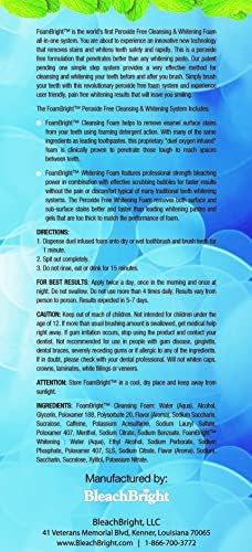 Aligner & Retainer Cleaner Foam Bright, Teeth Whitening Foam, Great for Invisalign, Candid, Byte, Night Guard, Mouth Guard, Dentures, Whitener, Toothpaste & Braces Cleaner, Peroxide Free