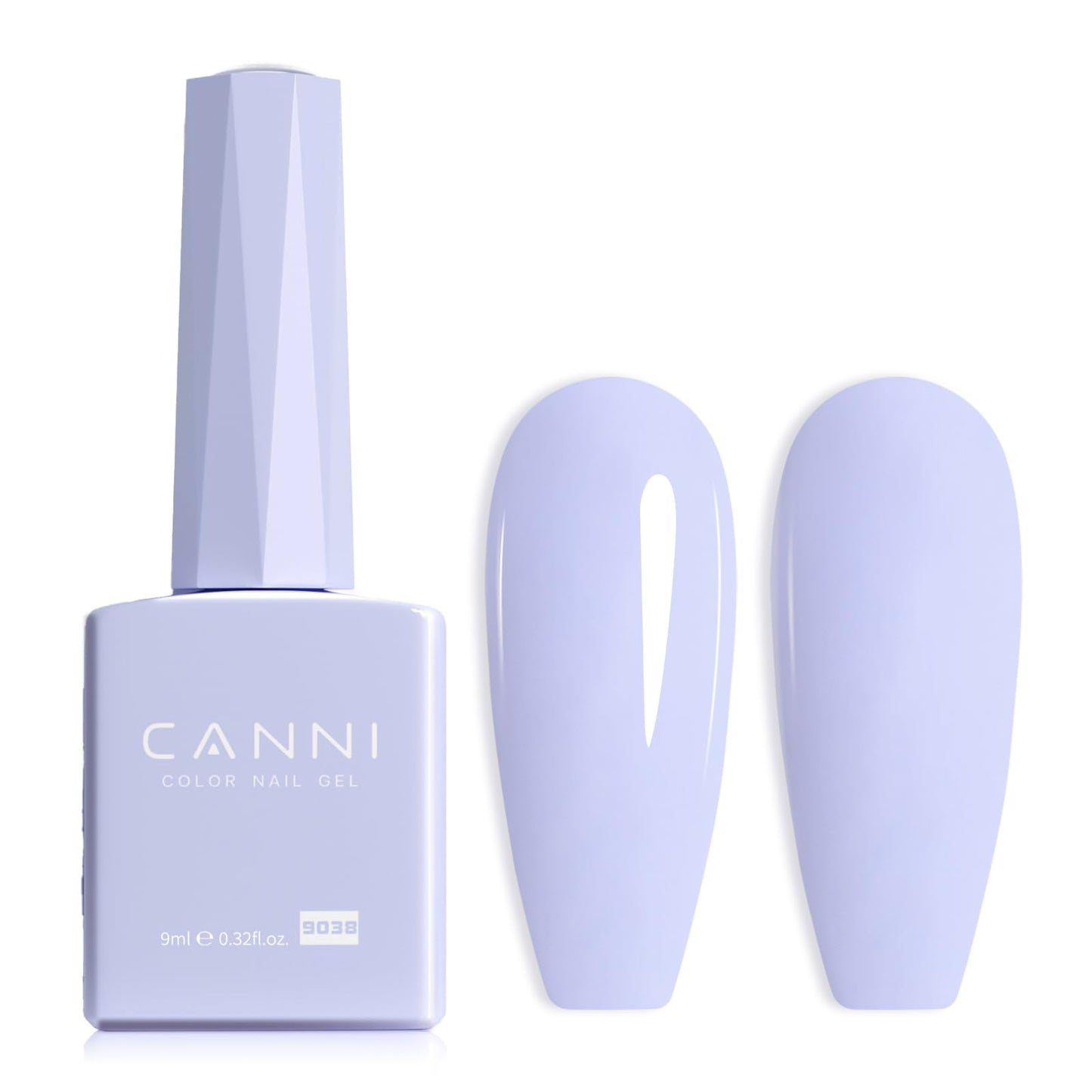 CANNI Purple Gel Nail Polish, 1Pcs Pastel Purple Color High Gloss Soak Off Nail Manicure Salon DIY