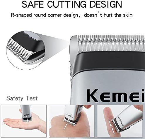 KEMEI Mini Clippers Trimmer Groomer Cordless Self-Haircut Kit Styling Shears with Stainless Steel
