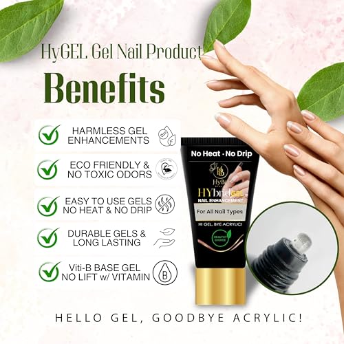 HyGEL CLEAR 60ml Hybrid Gel Nail Polish - PF01 Natural Clear Overlay