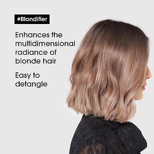 L'Oréal Professionnel Paris Blondifier Conditioner - Nourishing & Smoothing Treatment For Blonde or Bleached Hair, Enhances Shine & Fights Brass, For All Hair Types