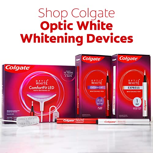 Colgate Optic White Express Teeth Whitening Pen with 35 Treatments, Enamel Safe, Designed for No Tooth Sensitivity, 0.08 oz