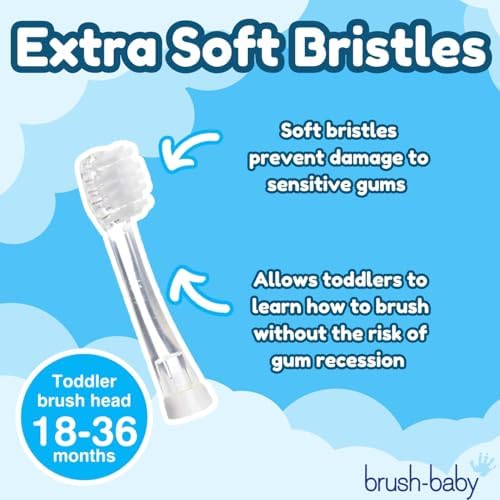 Brush-Baby BabySonic Replacement Heads (18-36 Month (Pack of 4))