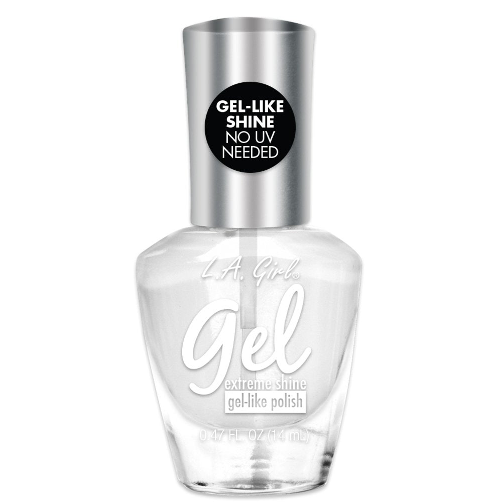 L.A. Girl Gel Extreme Shine Nail Polish, Clear, 0.47 Fluid Ounce (Pack of 3)