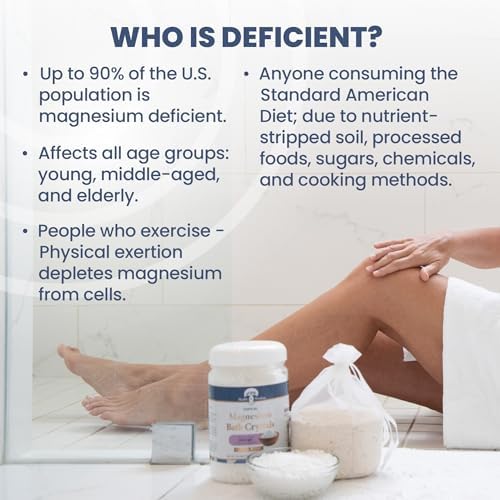 Health and Wisdom Magnesium Bath Salt - Magnesium Chloride Flakes for Bath Soak, 4X Epsom Salt Concentration, Unscented Formula, Dead Sea Sourced, Resealable Bag, Zero Additives - 88 Ounces