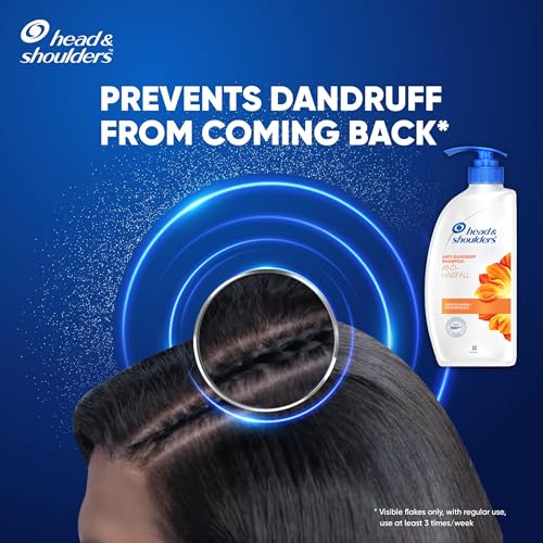 Head & Shoulders Anti Hair fall Shampoo, 2 Pack Anti Dandruff Shampoo, Relieves Dry Scalp and Repairs Damage, Fresh Scent, 22 oz Pump Bottles