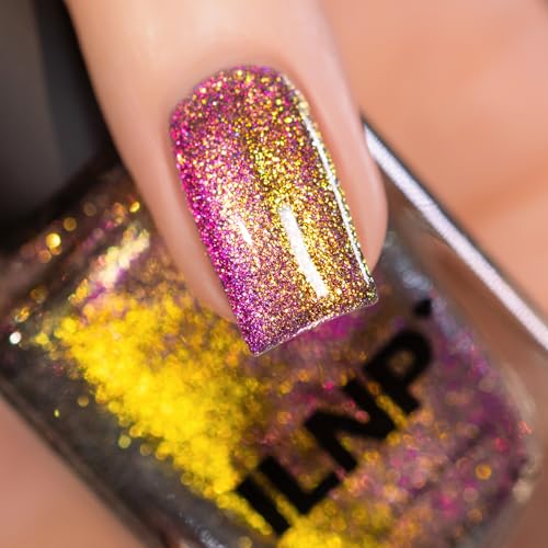 ILNP Unraveled - Gold to Magenta Magnetic Shimmer Nail Polish - Vegan, Cruelty Free, Non Toxic
