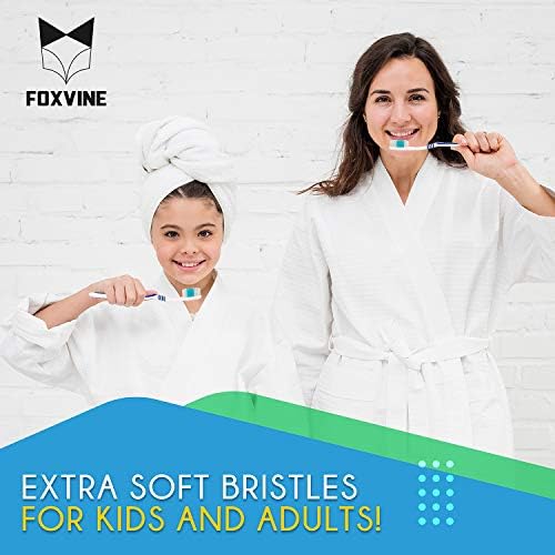 Bulk Toothbrushes 25 Pack | Individually Wrapped Travel Toothbrush Set for Adults & Kids | Made with a Medium-Soft Large Brush Head | BPA-Free & Disposable!