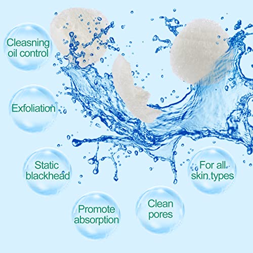 Bokon 100 Pcs Loofah Exfoliating Face Pads 2.36 Inches Round Natural Loofah Sponge Loofah Body Face Scrubber Remove Dead Skin Facial Loofah Pad Bulk for Bath Shower Spa Skin Scrub Cleaning Women Men