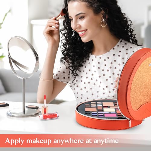 Color Nymph Starter Makeup Kits for Teens Girls With Reusable Case, Beginner Makeup Sets for Preteen, Birthday Valentines Day Makeup Gift Including 38-Colors Eyeshadows Lipglosses Brushes