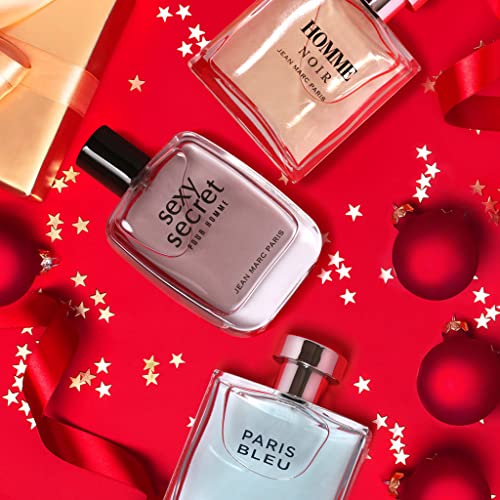 Jean Marc Paris Homme Noir Eau de Toilette Spray 100ml, Men's Cologne, 3.4 fl. oz., Woody Cologne, Notes of Grapefruit, Tobacco, and Tonka Bean