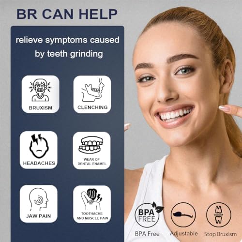 KOHEEL Adjustable Mouth Guard for Teeth Grinding and Clenching, No Boiling Night Guard, Stop Bruxism Dental Guard (2 Count)