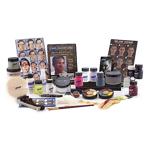 Graftobian Special FX Trauma Pro SFX Makeup Kit - Made in USA - Professional Effects Kit for Halloween, Cosplay, Theater, and Movie, Easy-to-use Cosmetics Collection Set for Beginners and Pros