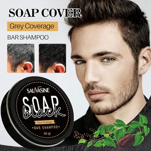 Gray Hair Reverse Shampoo Bar，Black Hair Soap for Deep Clean The Scalp Grey for Unisex Shampoo Soap for Women and Men