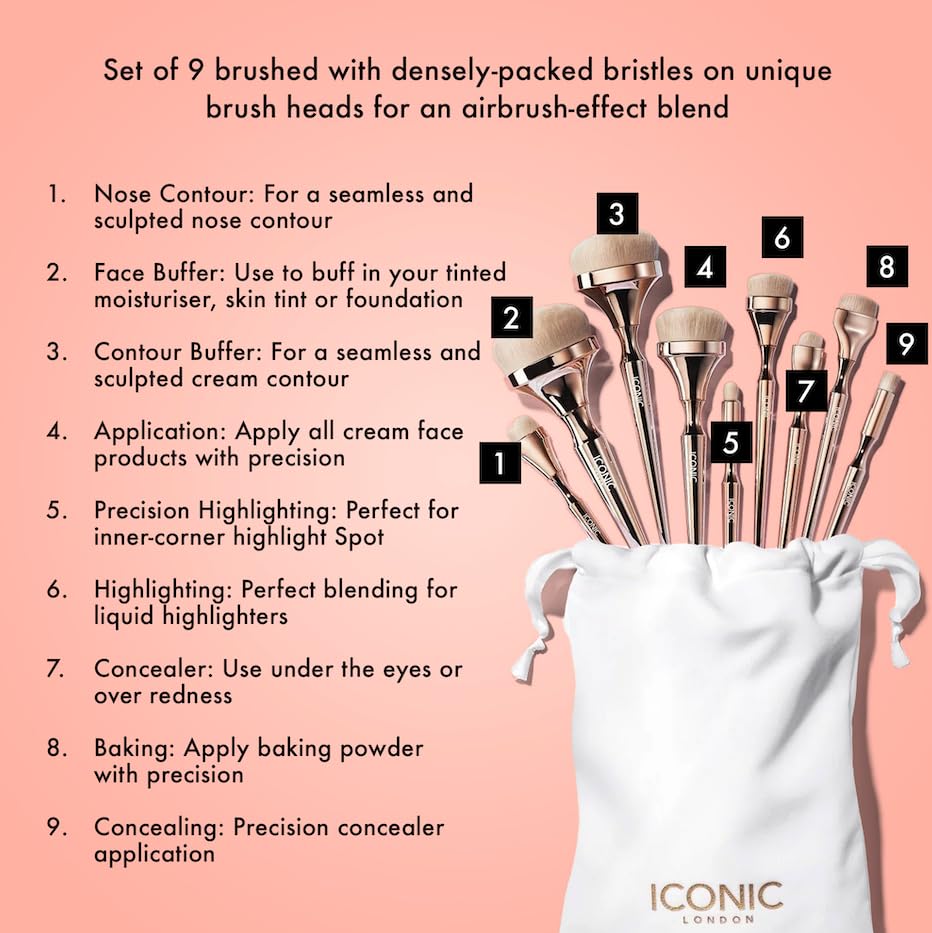 ICONIC LONDON Luxury Makeup Brush Sets | Blend, Buff & Polish