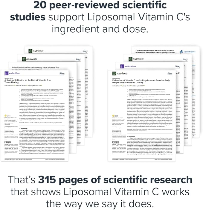 LEGION Liposomal Vitamin C Supplement - High Absorption Liposomal VIT C Supplement for Women & Men - Natural Vitamin C Supplements for Immune System Support (60 Vitamin C Capsules)