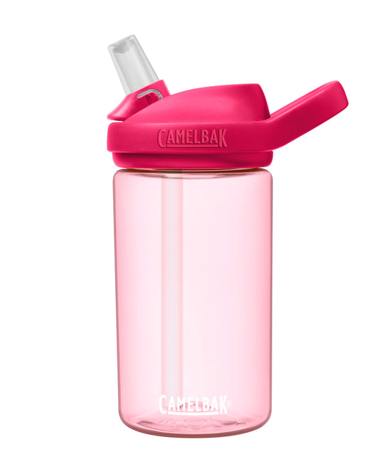 CamelBak eddy+ 14oz Kids Water Bottle with Tritan Renew – Straw Top, Leak-Proof When Closed, Grapefruit