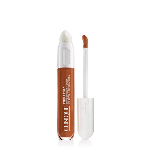 Clinique Even Better All-Over Full Coverage Concealer + Eraser For Dark Circles | Hydrating, Brightening + Depuffing, Spice, 0.2 Fl Oz