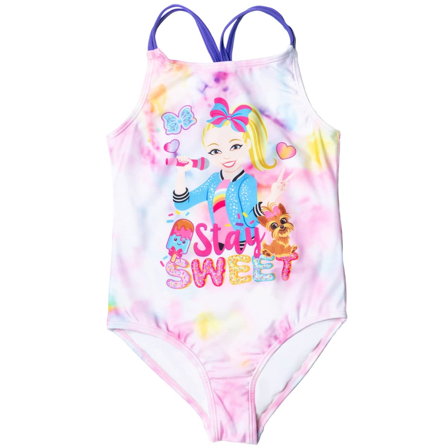 JoJo Siwa Little Girls One-Piece Bathing Suit Rainbow 6X