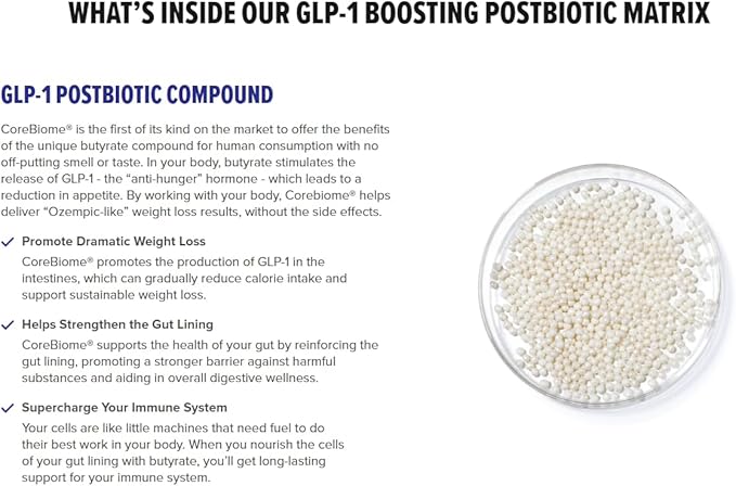 Inno Gut Protect GS1 Probiotic & Postbiotic Formula, CoreBiome® GLP-1 Supplement Weight Loss, Grape Seed Extract | Supports Digestive Health & Gut Wellness, Vegan, (90 Vegetarian Capsules)