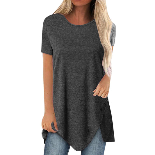 Aniywn Women's Plus Size Sweatshirt Tops Ladies Baggy Long Sleeve Thin Solid/Printing Pullover Blouse T Shirts