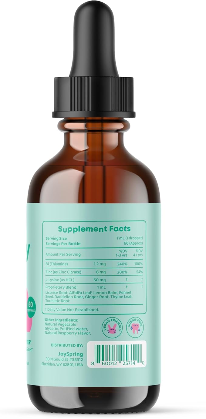 JoySpring Vitamin D3 with K2 and Appetite Booster Drops for Kids