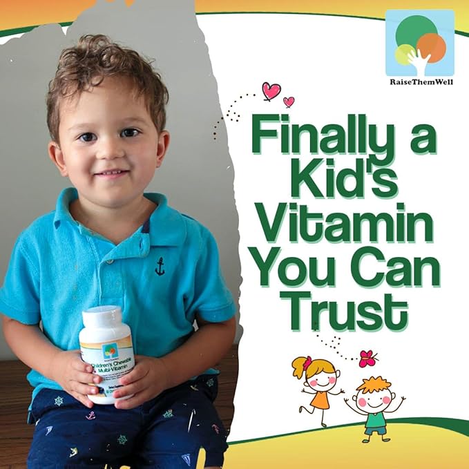 Kids Vitamin C & Immune Support, Citrus Chewables for Children, Natural Immune Booster with Zinc & Elderberry + Kids Vitamin PDF, Doctor Formulated, 60 Tasty Tablets