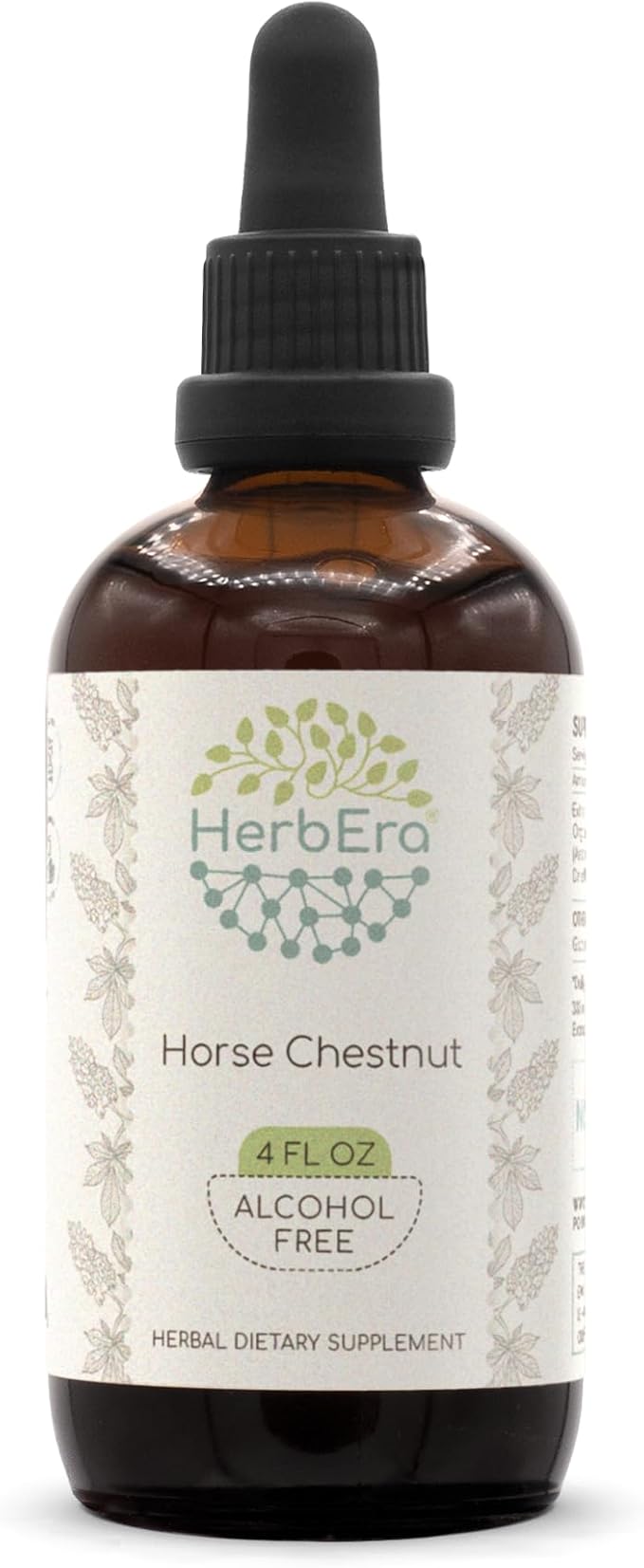 Horse Chestnut B120 Alcohol-Free Herbal Extract Tincture, Super-Concentrated Horse Chestnut (Aesculus hippocastanum) (4 fl oz)
