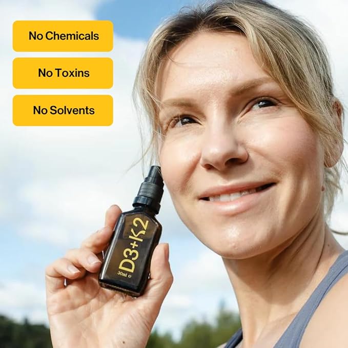 High Strength Liquid Curcumin Oil from Turmeric (Orange 3.2 Fl Oz) and Vitamin D3 K2 Oral Spray (Peppermint 1 Fl Oz) Bundle