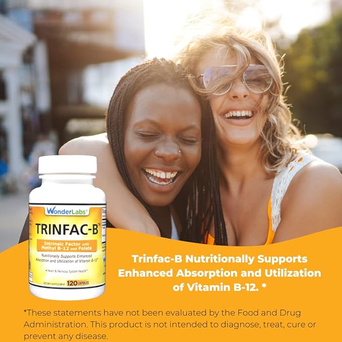 Intrinsic Factor with Folic Acid and Vitamin B-12 1000mcg - 120 Capsules