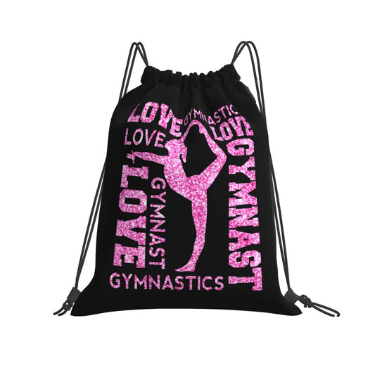 Braytow Gymnastics Drawstring Backpack Gym String Bag Drawstring Sackpack Sport For Womens Mens