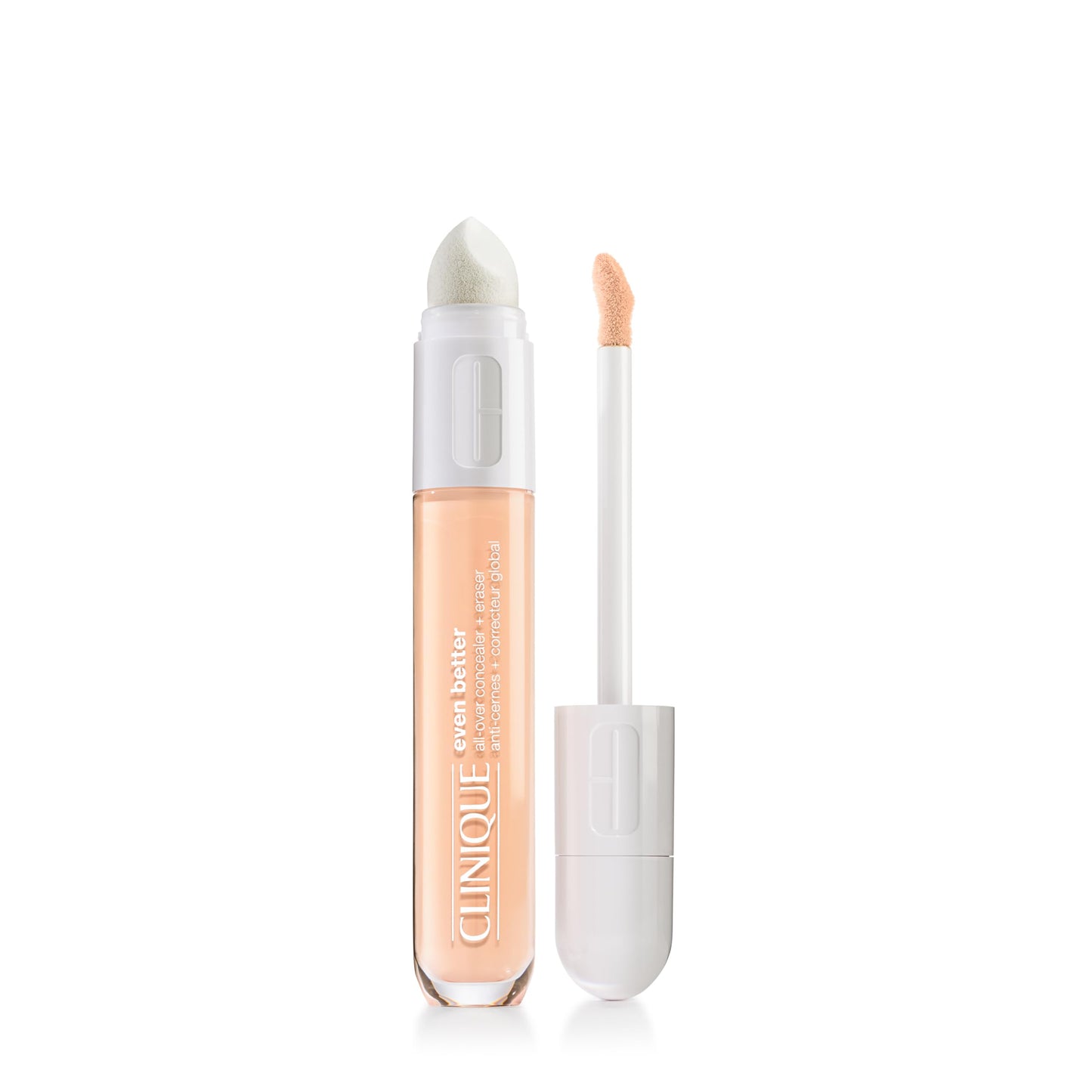Clinique Even Better All-Over Full Coverage Concealer + Eraser For Dark Circles | Hydrating, Brightening + Depuffing, Bone, 0.2 Fl Oz