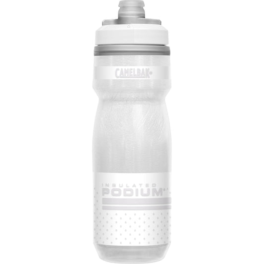 CamelBak Podium Chill Insulated Bike Water Bottle - Easy Squeeze Bottle - Fits Most Bike Cages - 21oz, Reflective Ghost