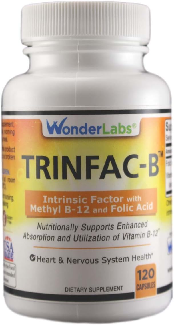 Intrinsic Factor with Folic Acid and Vitamin B-12 1000mcg - 120 Capsules