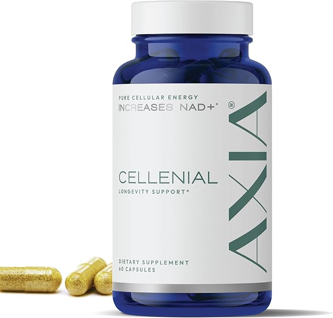Cellenial - Patented NAD+ Supplement. Next Generation NAD+ Boosting Supplement. Better Than NMN for DNA Repair, Cellular Energy, Healthy Aging, Energy Production, and Brain Function