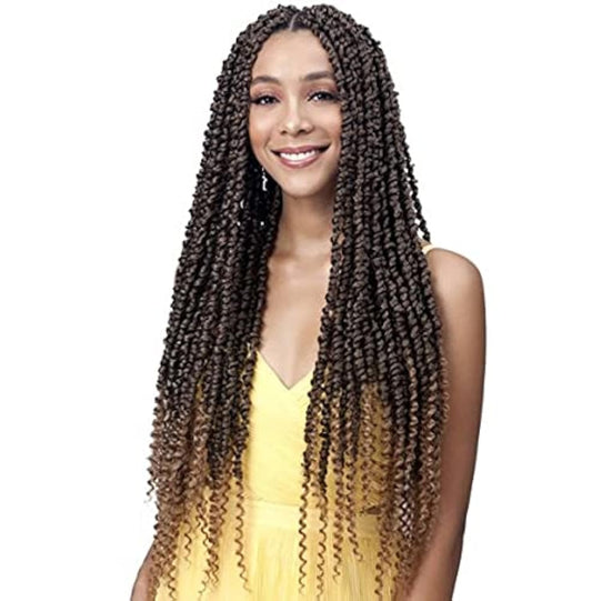 Bobbi Boss Crochet Braid NU LOCS SPRING TWIST 26" 2X (4-Pack, T4/3327)