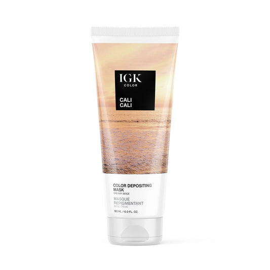 IGK Hair Gloss Toner & Color Depositing Mask | Creamy Beige Semi-Permanent | Vegan + Cruelty Free | Cali Cali