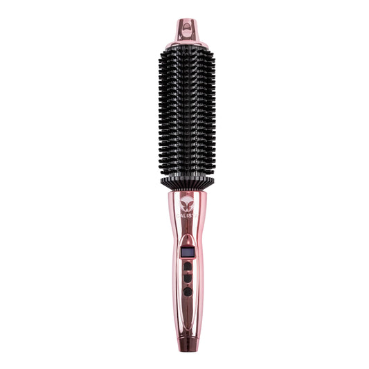 CALISTA Perfecter Pro Heated Round Brush | Lift, Volumize, and Style Hair with No Heat Damage for Healthier-Looking Hair | 4 Sizes for All Hair Types | Dual Voltage & Adjustable Temp (1.5, Rose Gold)