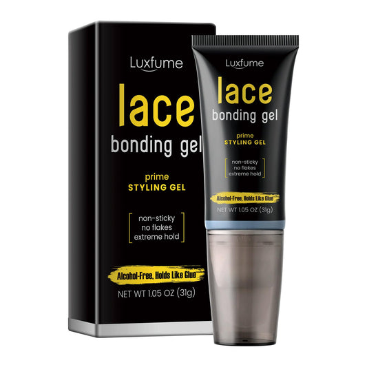 Lace Bonding Gel,Wig Glue Lace Glue,New Brush Head Design,Invisible & Skin-Friendly Formula,Bold Hold Lace Glue for Wigs,Temporary Daily Hold for Lace Front Wigs and Hair,for Women & Men